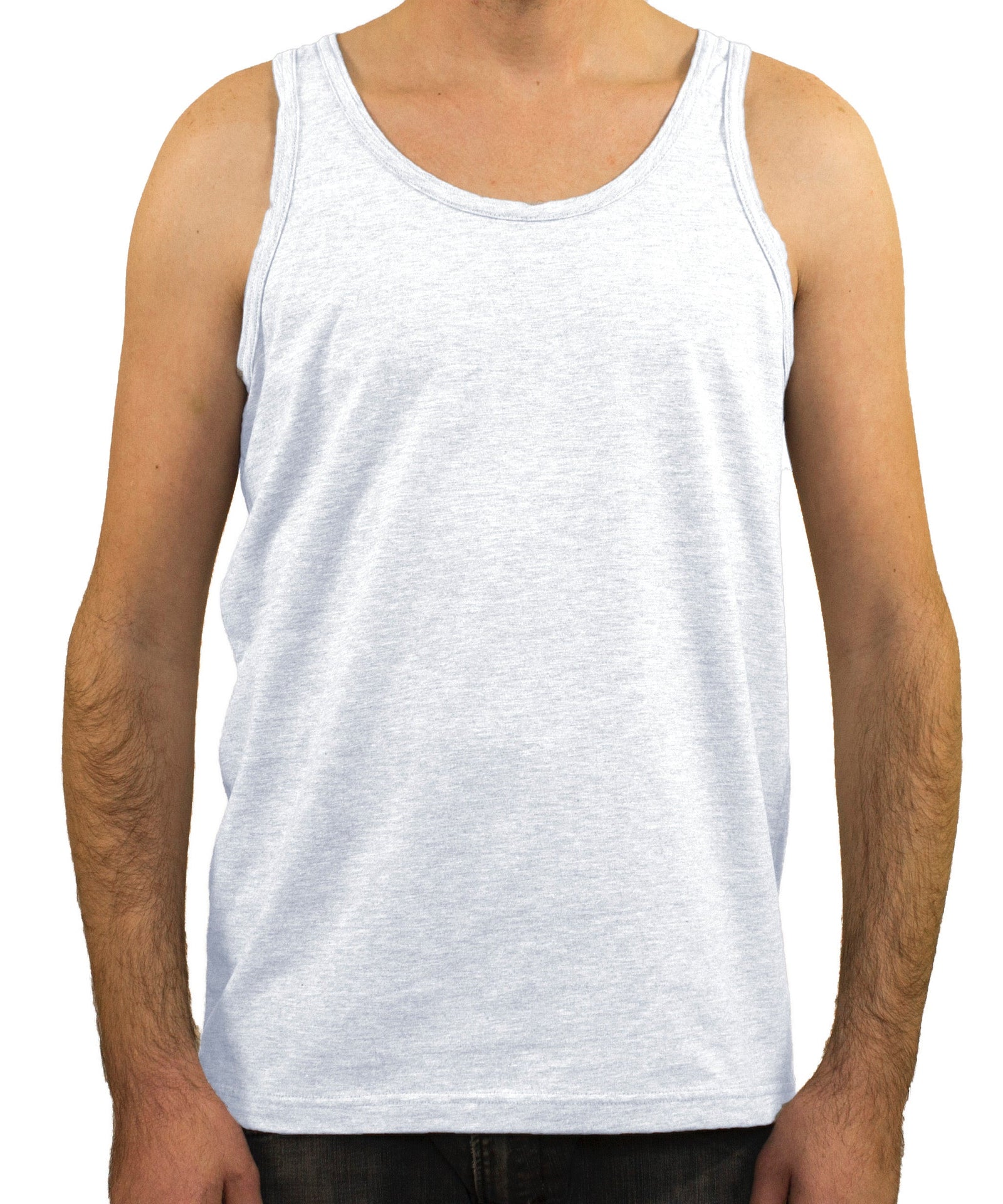 47293 - Men's Premium Tank Top Heather CLOSEOUT COTTON / POLYESTER FITTED Lightweight MEN OPTIMA REGULAR TANK TOP TANKS tearaway
