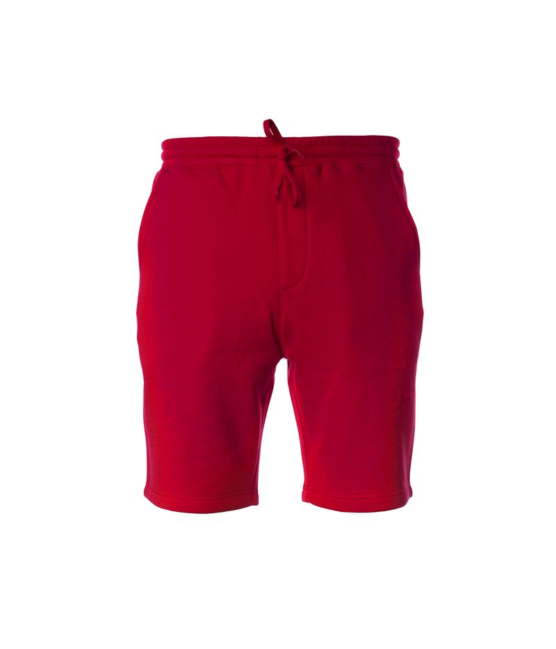 IND20SRT - Men's Midweight Fleece Short Red BASIC FLEECE BOTTOMS COTTON / POLYESTER ind IND20 IND20SRT INDEPENDENT MEN mens tearaway