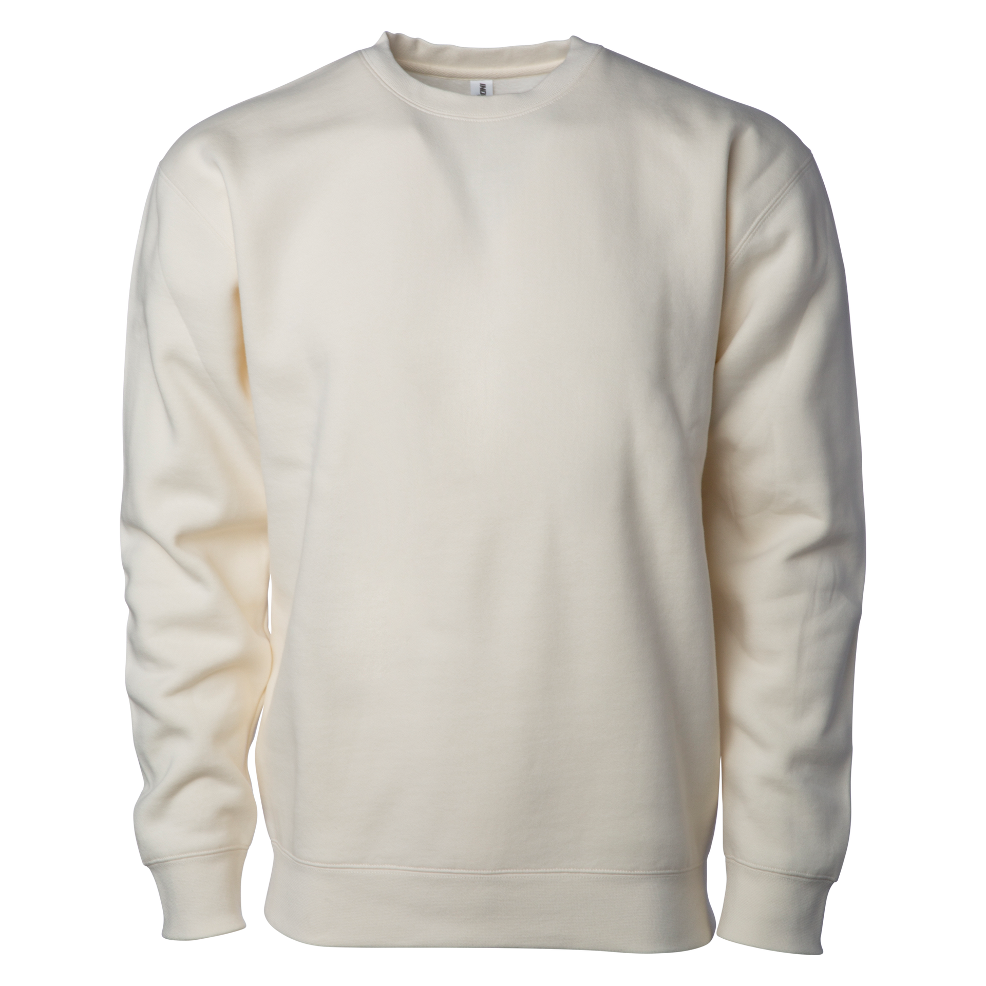 IND3000 - Men's Heavyweight Crew Neck Bone BASIC FLEECE COTTON / POLYESTER CREWS Heavyweight IND3000 INDEPENDENT MEN REGULAR tearaway
