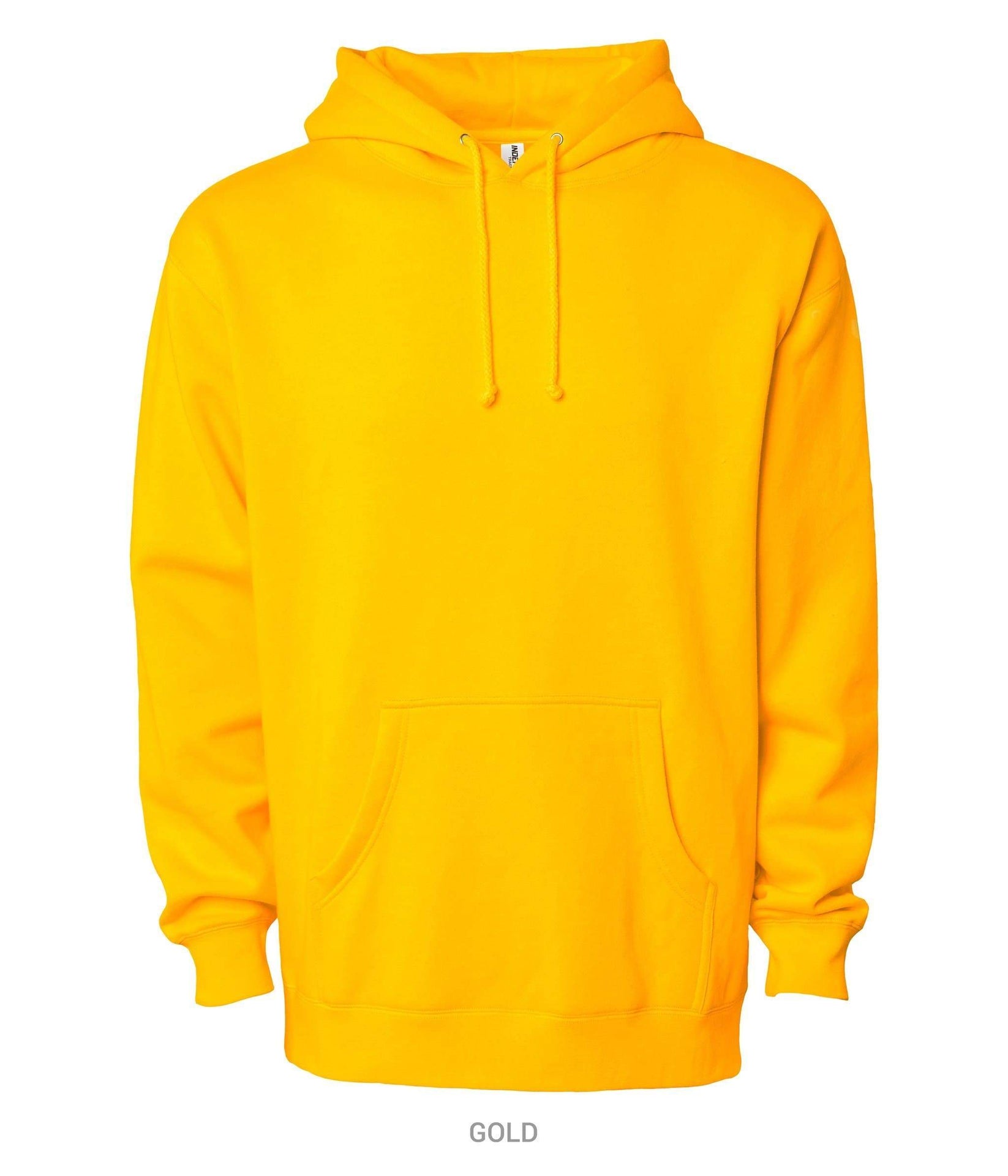 IND4000 - Men's Heavyweight Hooded Pullover Sweatshirt Gold 4000 BASIC FLEECE Classic COTTON / POLYESTER Heavyweight hoodie ind IND4000 INDEPENDENT MEN Men's pullover PULLOVERS REGULAR shsdchildproduct sweatshirt tearaway