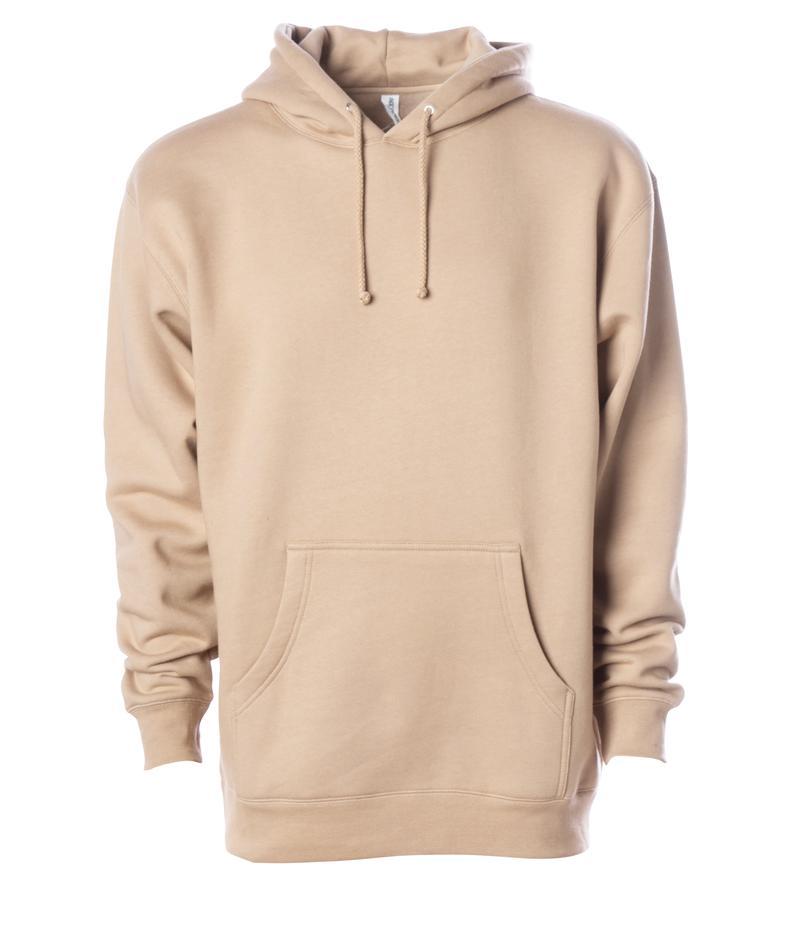 IND4000 - Men's Heavyweight Hooded Pullover Sweatshirt Sandstone 4000 BASIC FLEECE Classic COTTON / POLYESTER Heavyweight hoodie ind IND4000 INDEPENDENT MEN Men's pullover PULLOVERS REGULAR shsdchildproduct sweatshirt tearaway