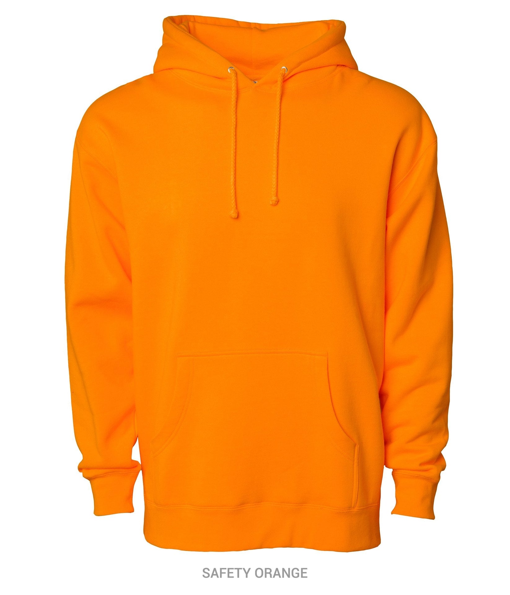 IND4000 - Men's Heavyweight Hooded Pullover Sweatshirt Safety Orange 4000 BASIC FLEECE Classic COTTON / POLYESTER Heavyweight hoodie ind IND4000 INDEPENDENT MEN Men's pullover PULLOVERS REGULAR shsdchildproduct sweatshirt tearaway