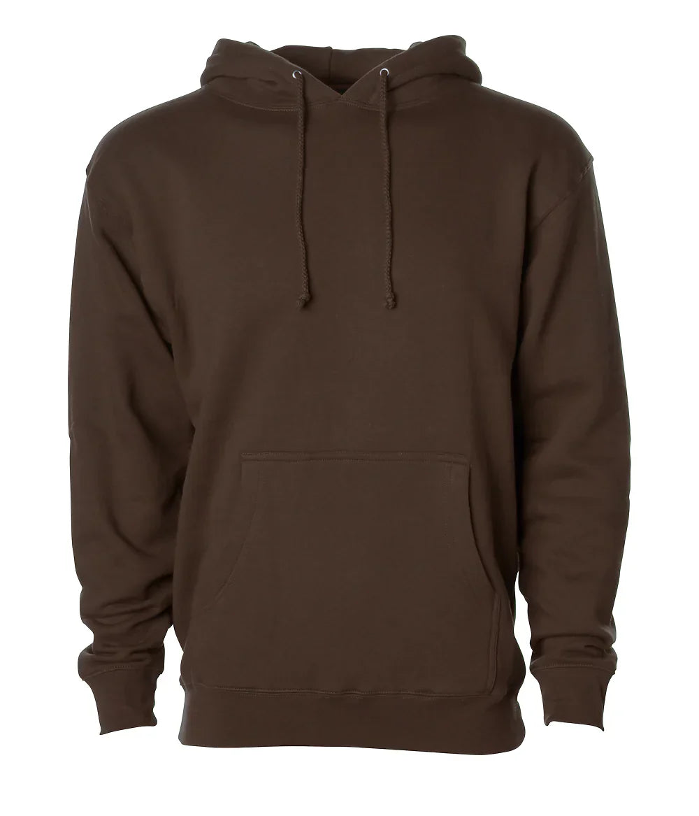 IND4000 - Men's Heavyweight Hooded Pullover Sweatshirt Brown 4000 BASIC FLEECE Classic COTTON / POLYESTER essentials Heavyweight hoodie ind IND4000 INDEPENDENT MEN Men's pullover PULLOVERS REGULAR shsdparentproduct sweatshirt tearaway