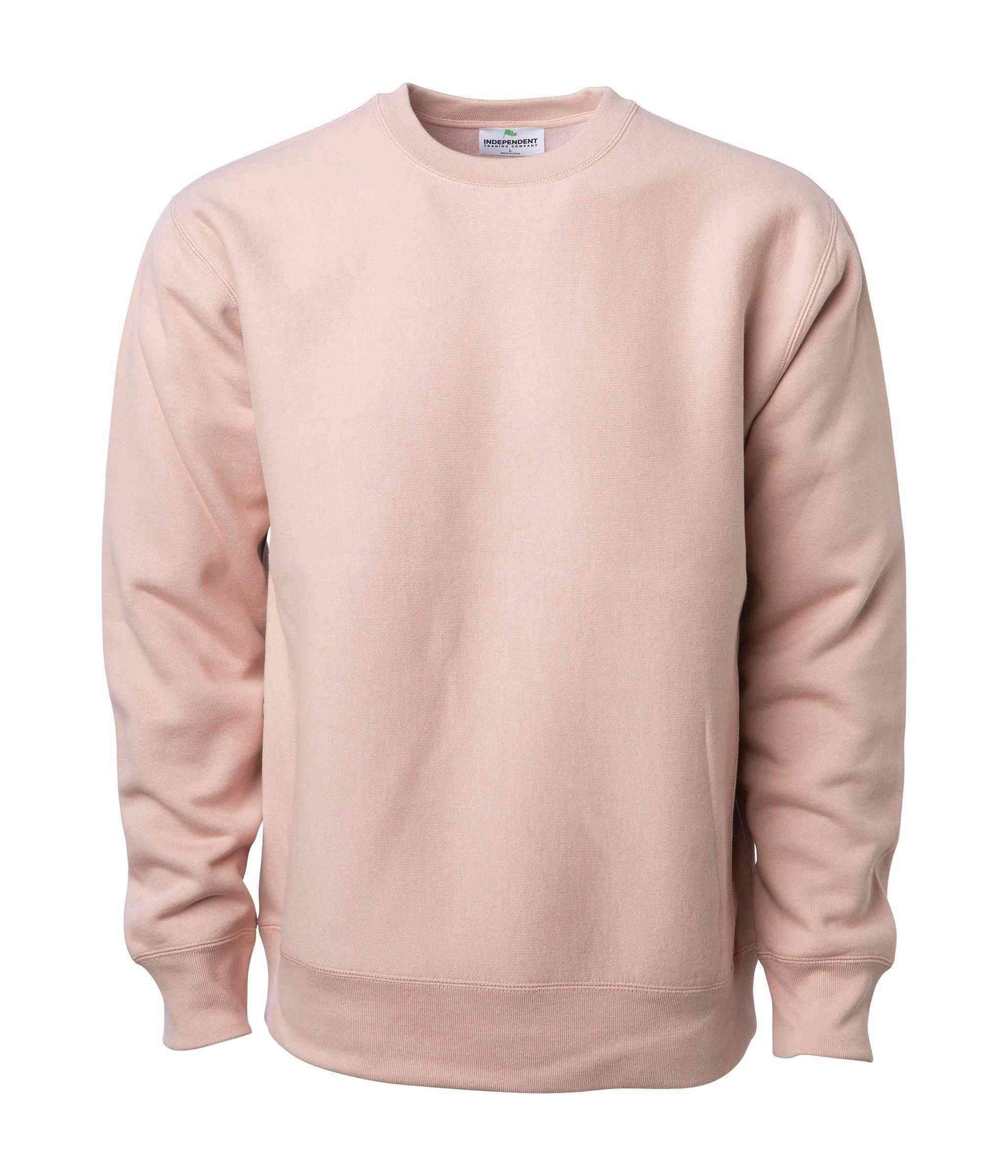 IND5000C Legend - Men's Premium 450GM Heavyweight Cross-Grain Crew Dusty Pink 5000 5000c BASIC FLEECE COTTON / POLYESTER Crew crew neck CREWNECK CREWS Cross-Grain Heavyweight ind IND5000 INDEPENDENT LEGEND MEN mens REGULAR tearaway