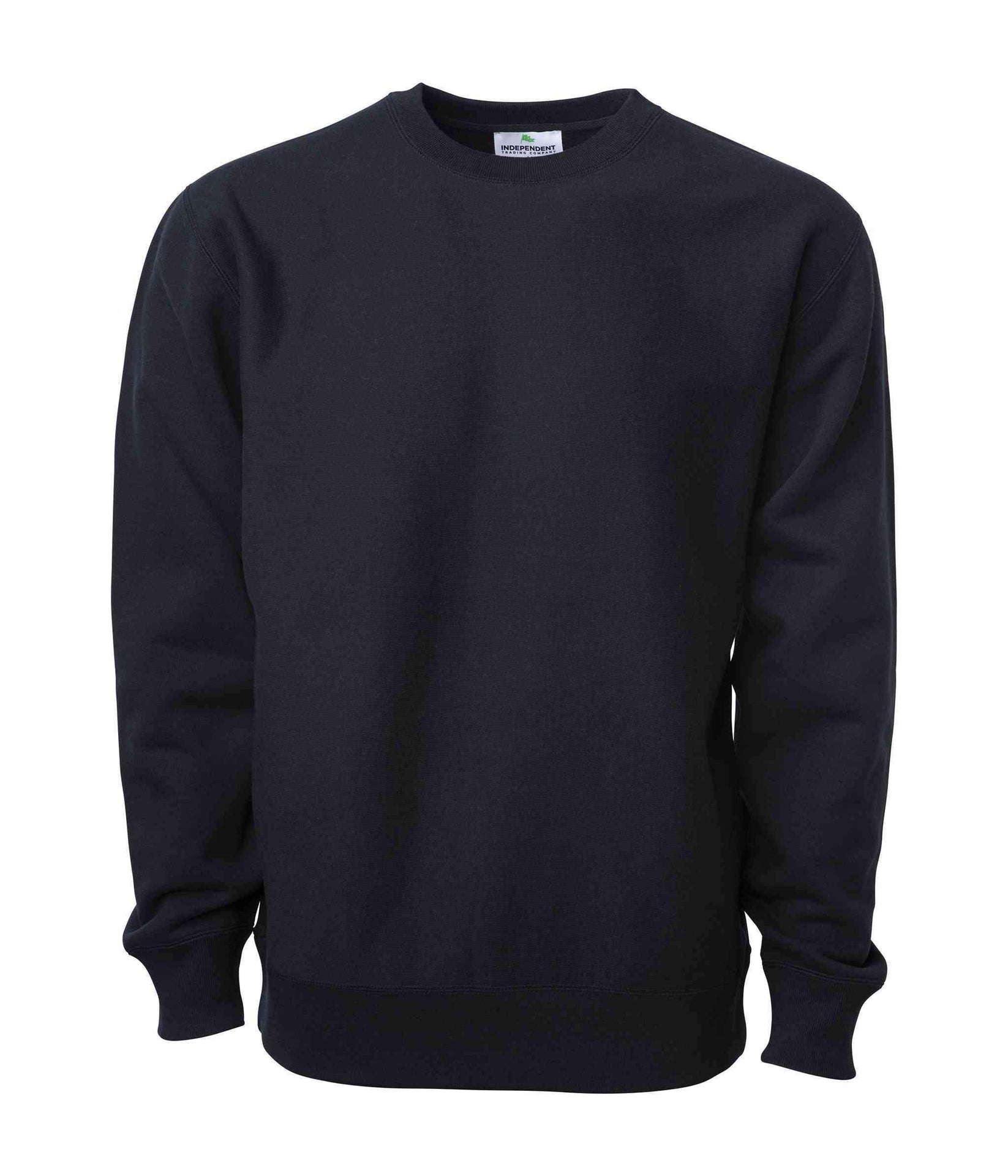 IND5000C Legend - Men's Premium 450GM Heavyweight Cross-Grain Crew Black 5000 5000c BASIC FLEECE COTTON / POLYESTER Crew crew neck CREWNECK CREWS Cross-Grain Heavyweight ind IND5000 INDEPENDENT LEGEND MEN mens REGULAR tearaway