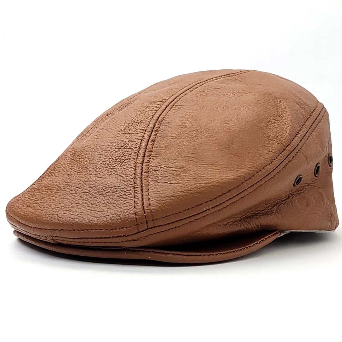 IVY Hat - #905 Genuine Leather Multi-Coloured S/M & L/XL - Honey Brown / Ivy