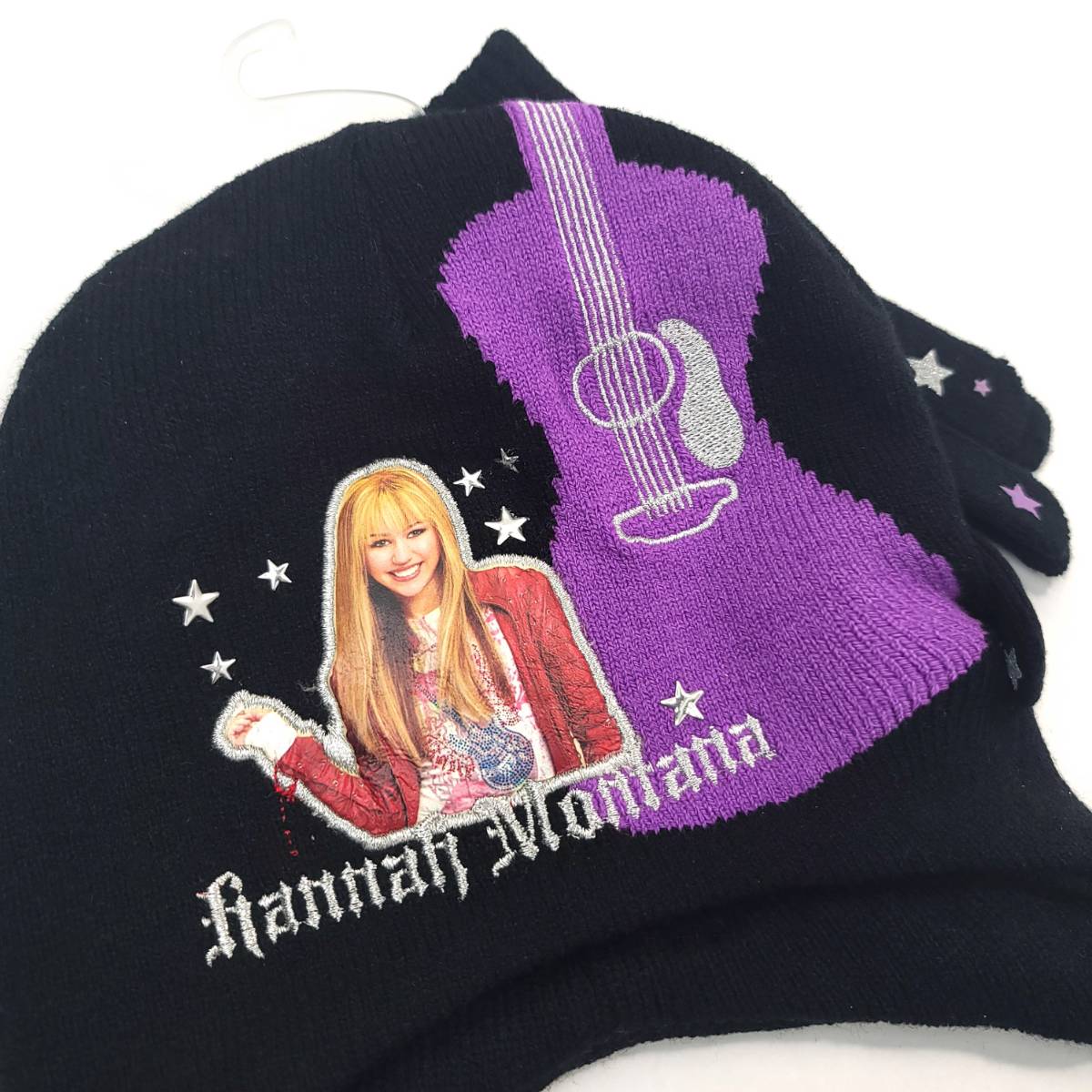 Youth - Hannah Montana Laplander, 2pcs set, Beanie Hat and Gloves set character Cap Youths