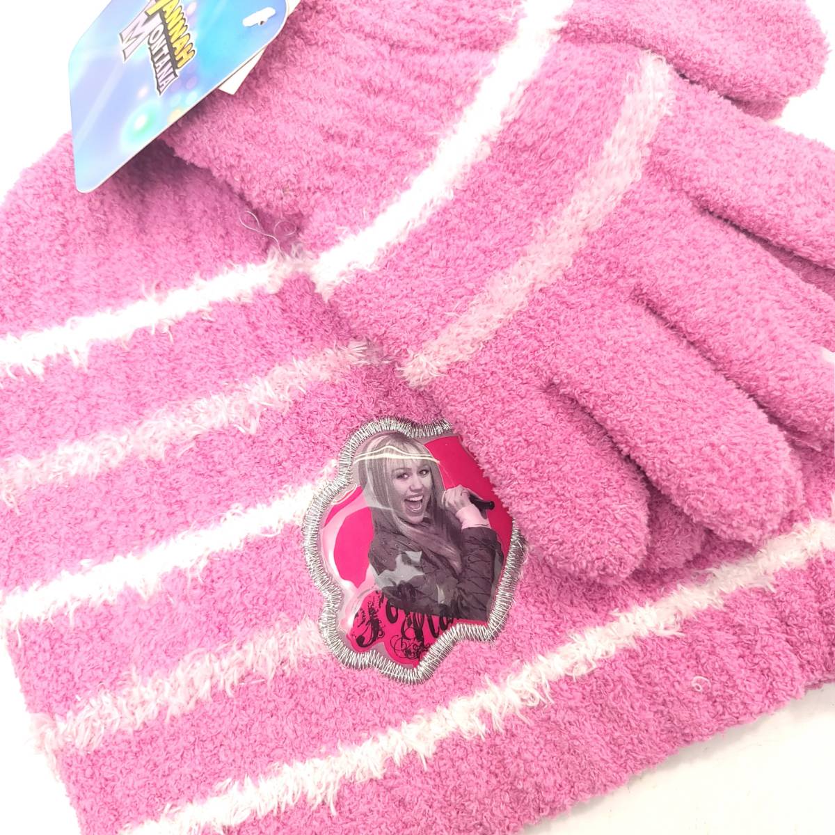 Youth - Hannah Montana, 2pcs set, Winter Beanie & Gloves set Youths