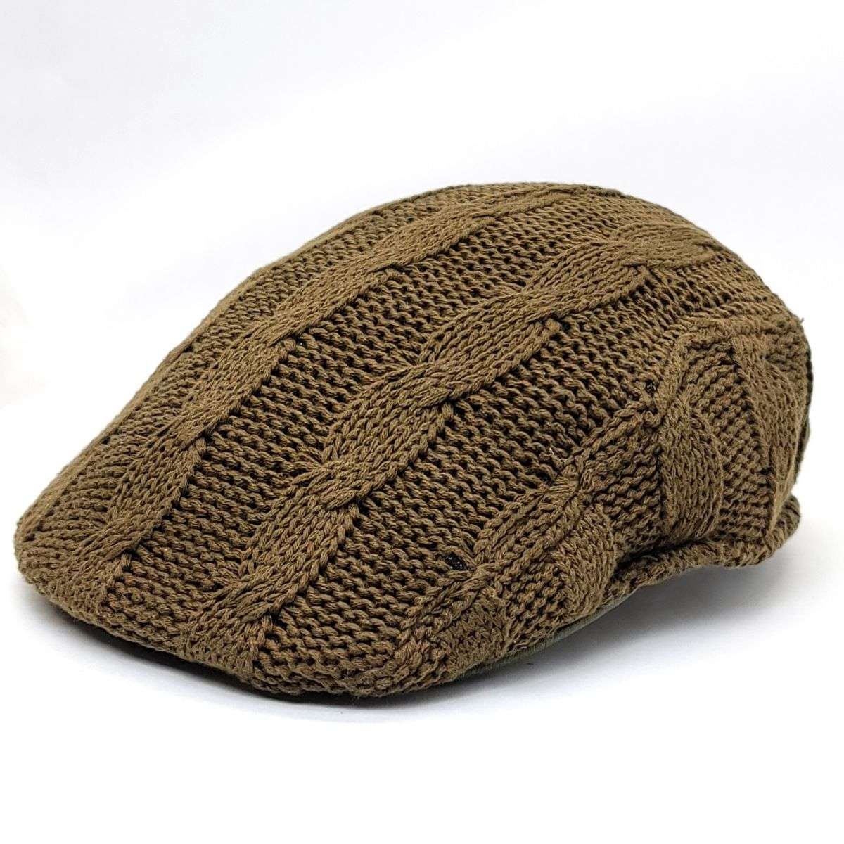 Fashion Ivy - M4343, Knitted, Olive, M/L Fashion Hat