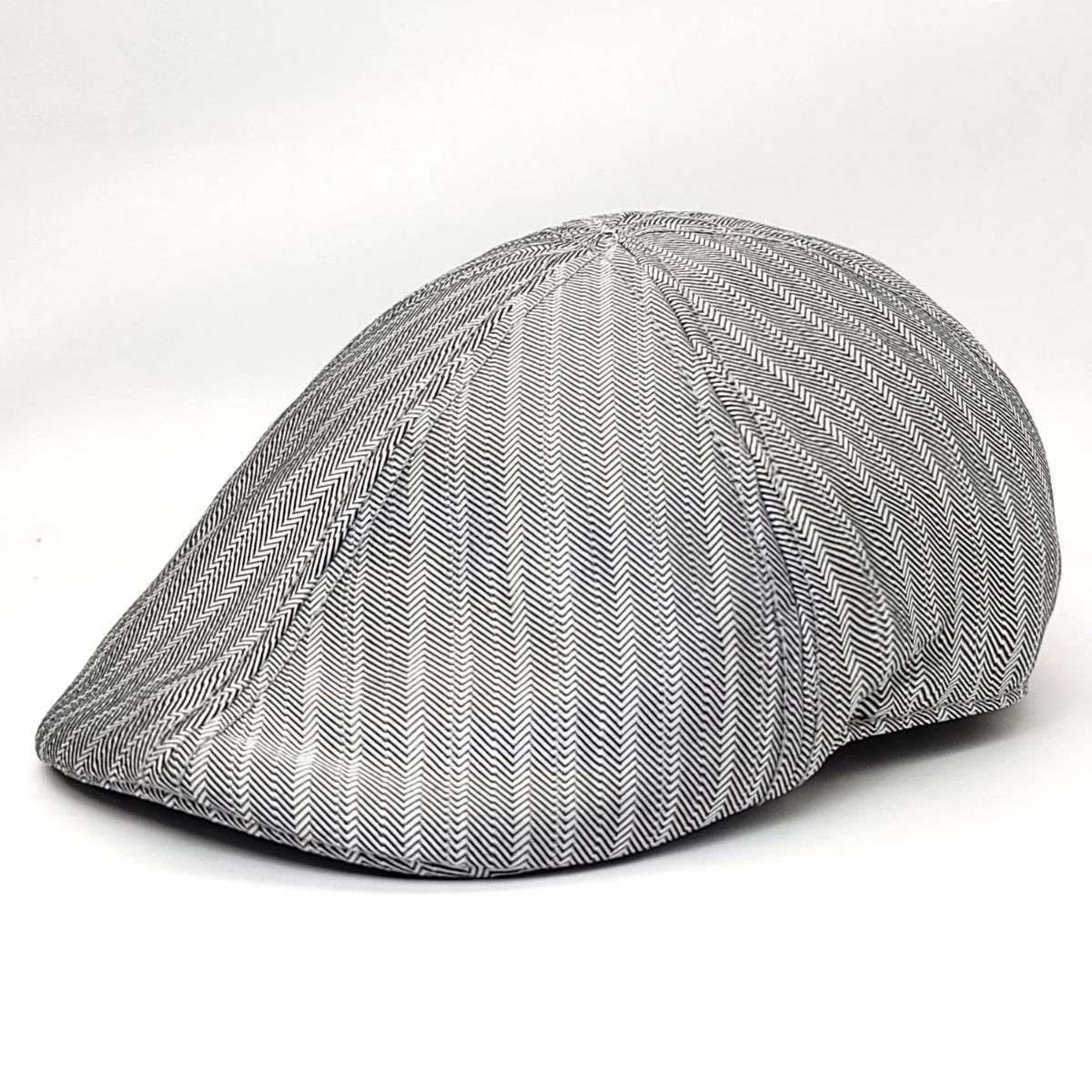 Fashion Ivy -M4492, Herringbone, silver, XL Fashion Hat