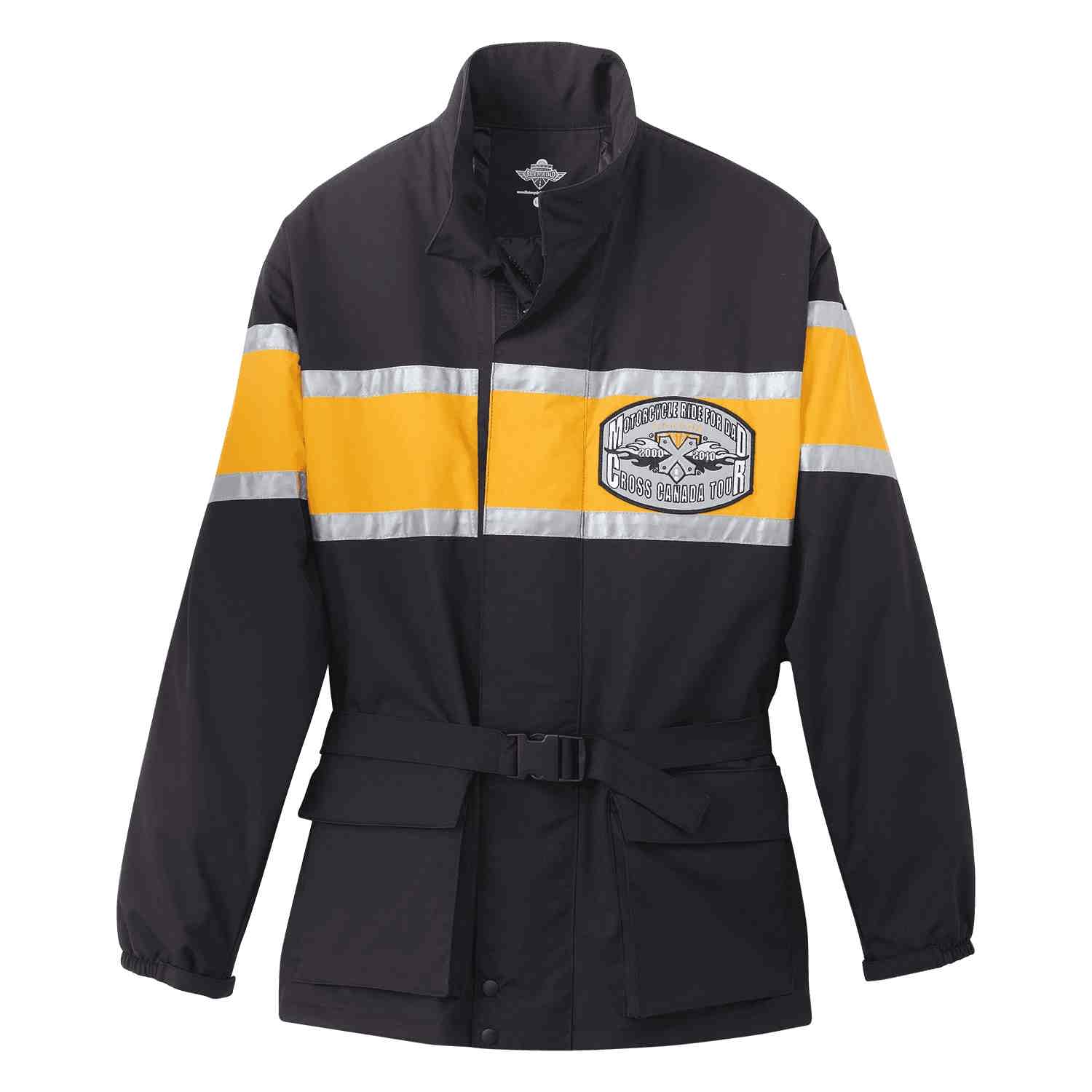 JK221 - Custom Two-toned jacket with reflective tape & nylon lining ...