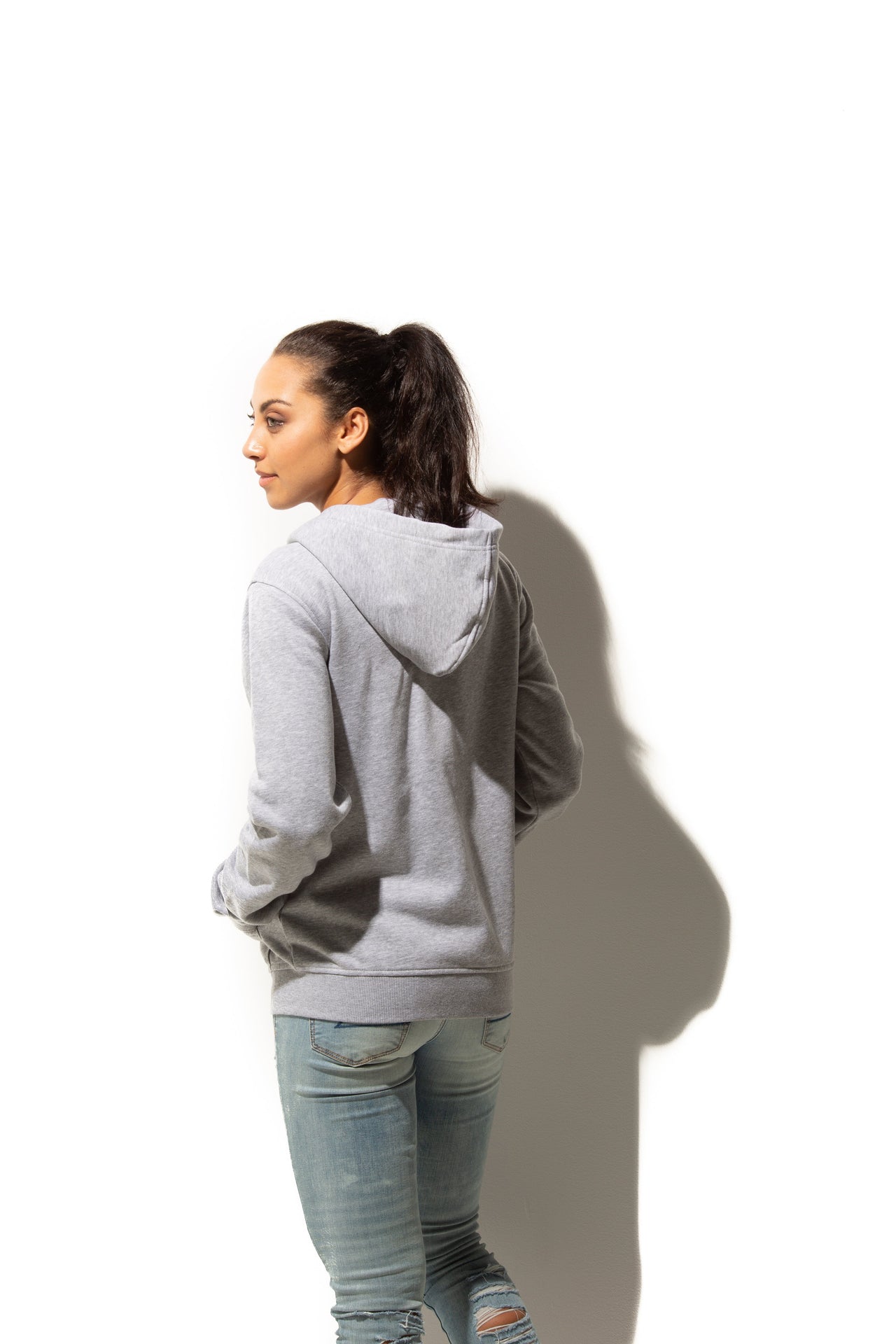 HERO-3020 Unisex Full Zip Hoodie - Sport Grey 3020 Adult Full-Zip Grey HERO Tops Unisex
