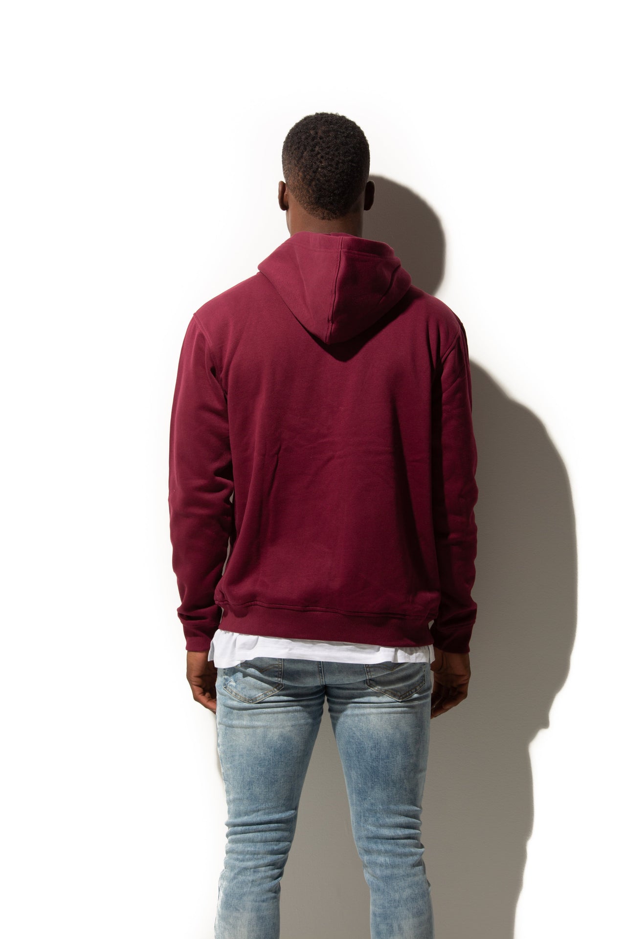 HERO-3020 Unisex Full Zip Hoodie - Maroon 3020 Adult Full-Zip Grey HERO Tops Unisex