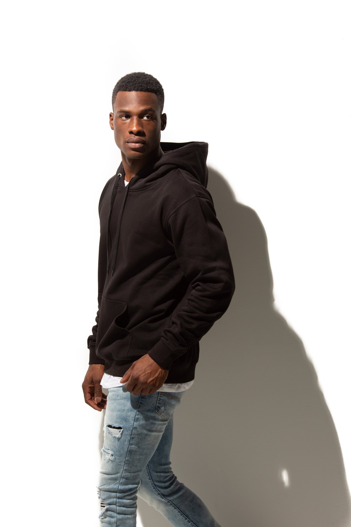 HERO-2020 Unisex Blank Hoodie - Black