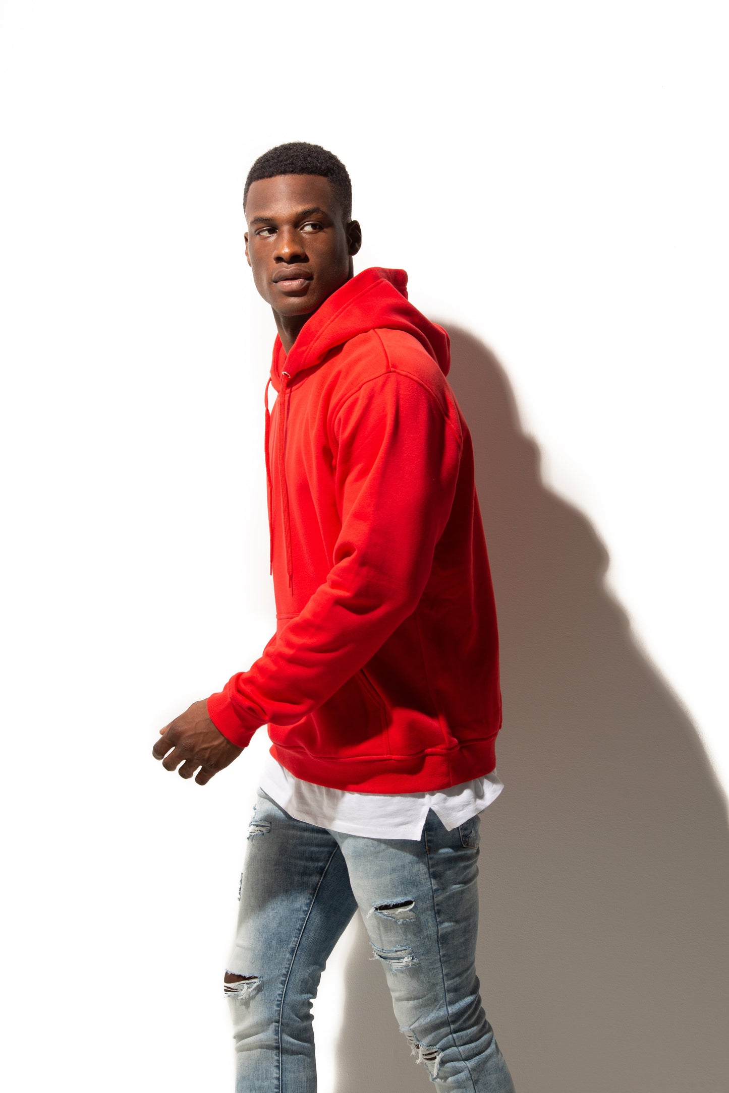 HERO-2020 Unisex Blank Hoodie - Red