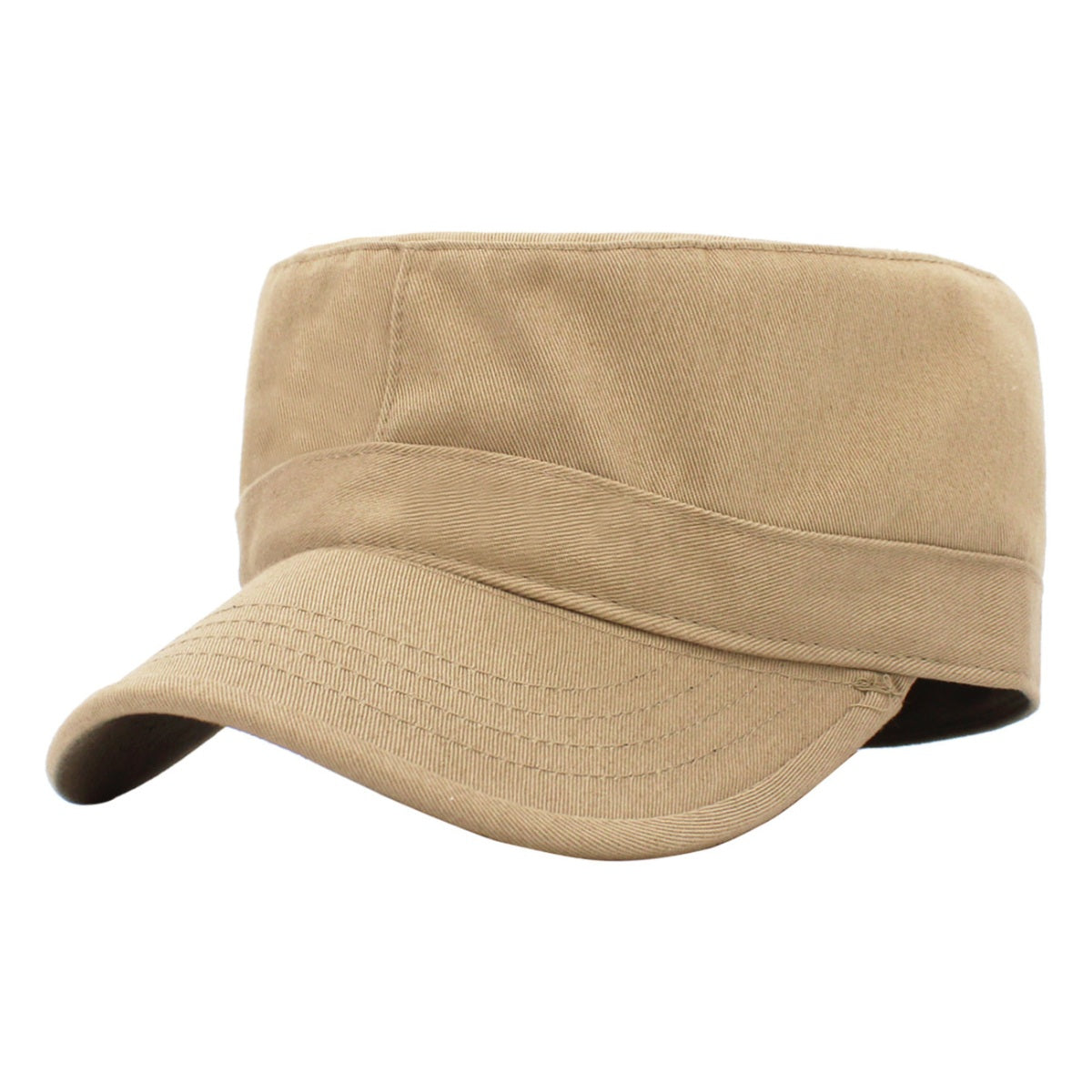 Military Cap - Classic, Multi-Coloured, Fitted Plain Cap