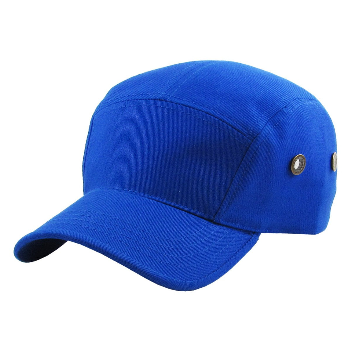 Military Cap - 5 Panel Military Twill, Multi-Coloured, One Size Royal OSFA 5 Panel