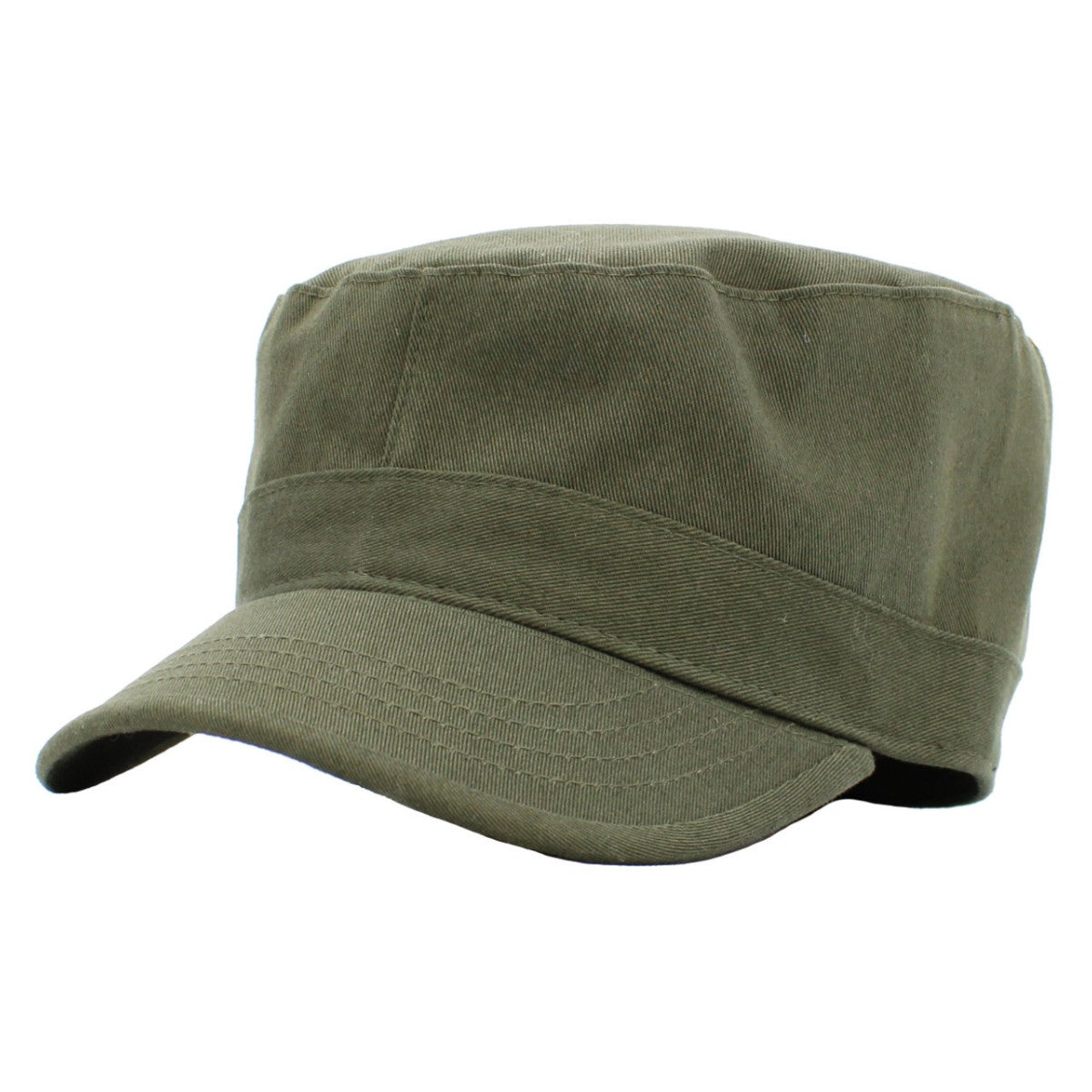 Military Cap - Classic, Multi-Coloured, Fitted Plain Cap