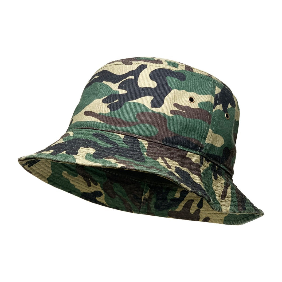 Bucket Hat - Multi-Coloured, S/M & L/XL Sizes Green Camo