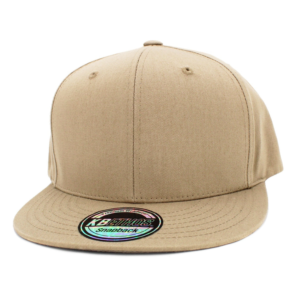 Plain Snapback cap (KNW1467) - Multi-Coloured, Adjustable Khaki OSFA Plain Snapback