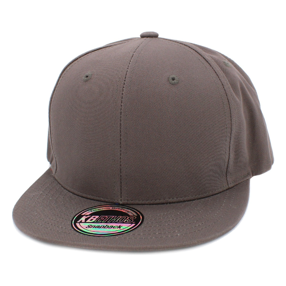 Plain Snapback cap (KNW1467) - Multi-Coloured, Adjustable Dark Grey OSFA Plain Snapback