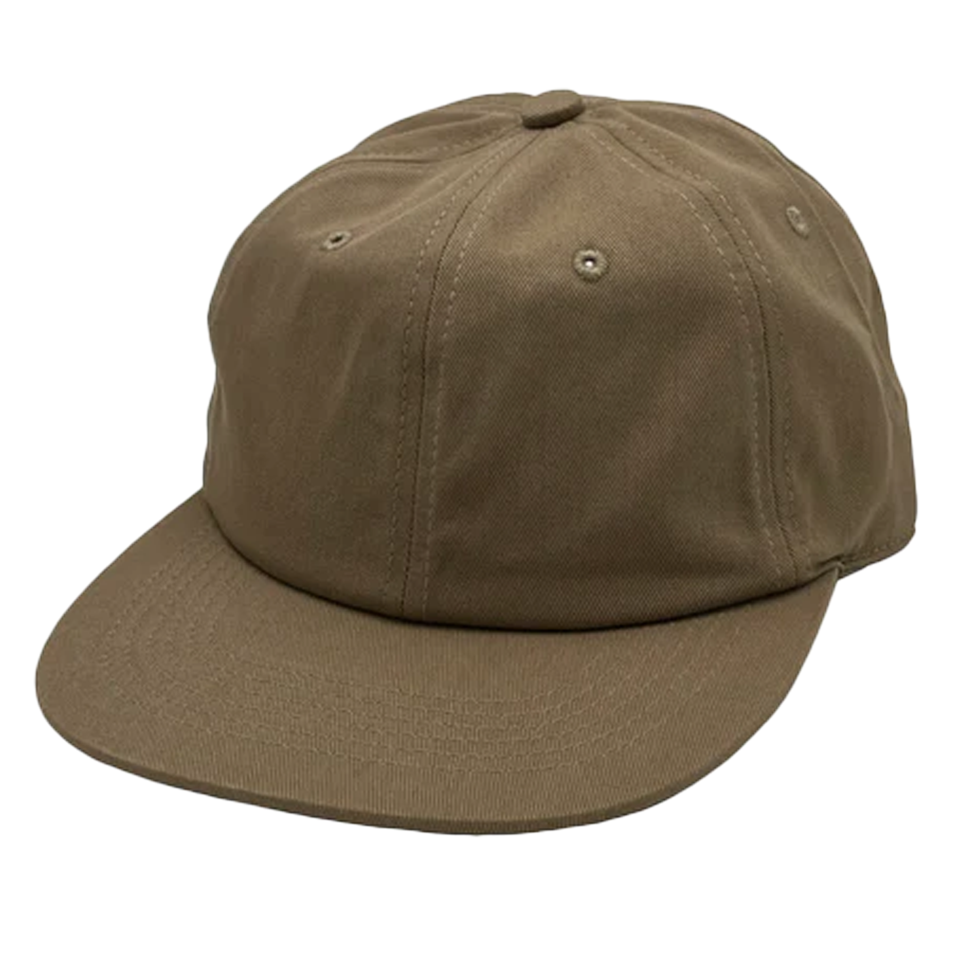GNV-1004SBP - 6P Washed Cotton Khaki One Size 6 PANELS COTTON FLAT low profile nissi caps SNAPBACK UNSTRUCTURED