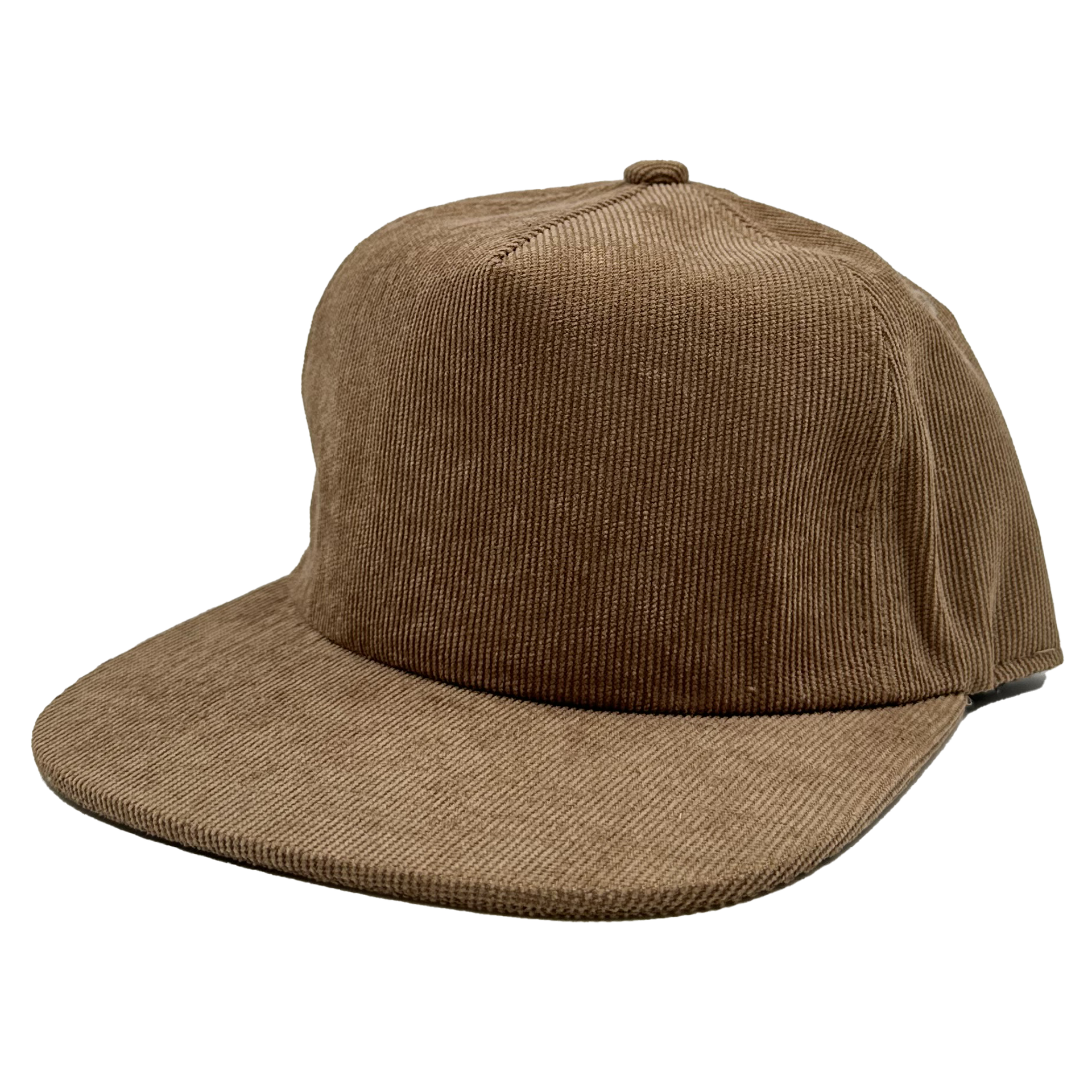 GNV-10195P - 5 panels Flat Bill Corduroy Cap Khaki One Size 5 PANELS CORDUROY FLAT FLAT BILL GNV-10195P HIGH PROFILE nissi caps POLYESTER SNAPBACK STRUCTURED UNISEX
