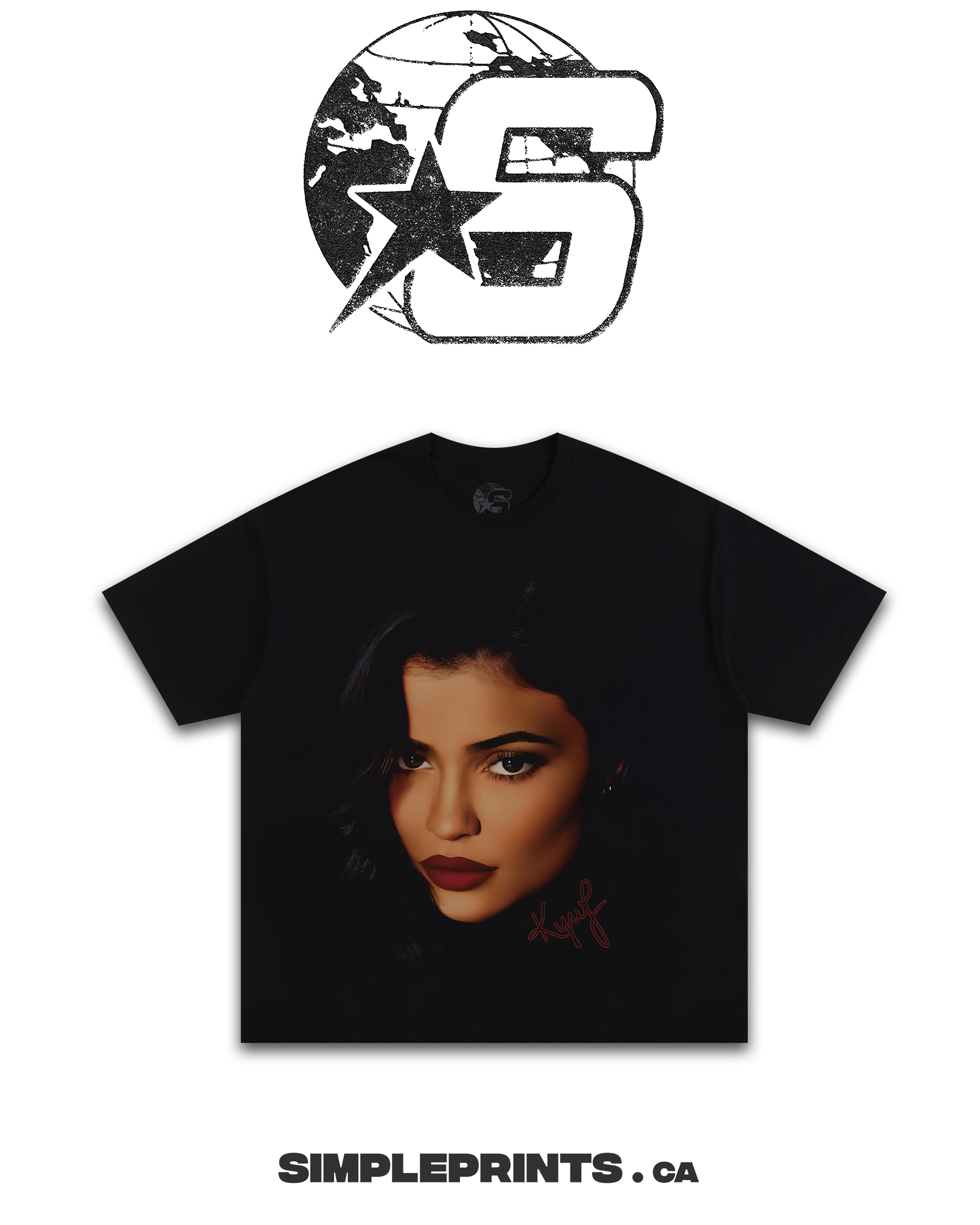 KYLIE Graphic T-Shirt Shopify Collective Simpleprints t-shirt tops