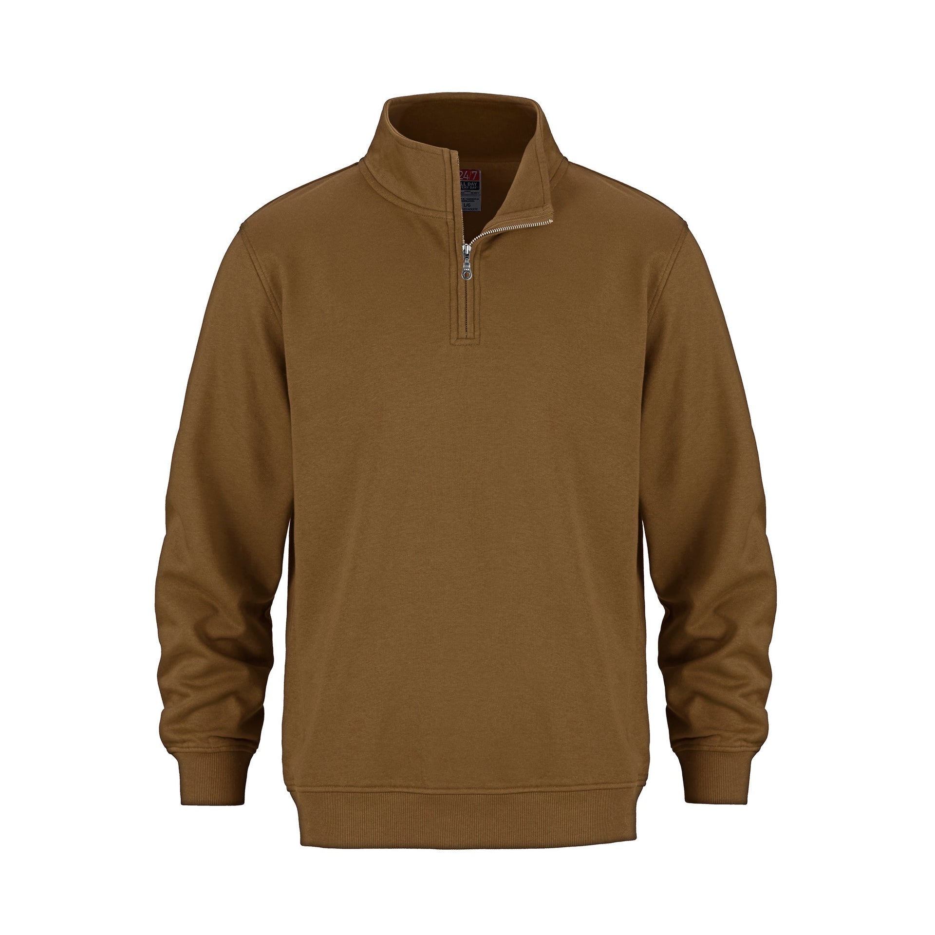 L00545 - Flux - 1/4 Zip Sweatshirt Caramel 1/4 zip 545 __label:IN STOCK __label:NEW COLORS f2042 half zip Ladies quarter zip zip