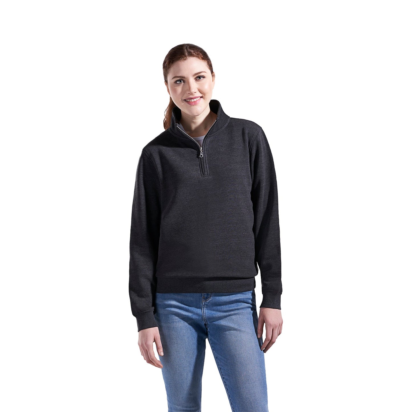 L00545 - Flux - 1/4 Zip Sweatshirt 1/4 zip 545 __label:NEW COLORS f2042 fleece half zip Ladies quarter zip zip