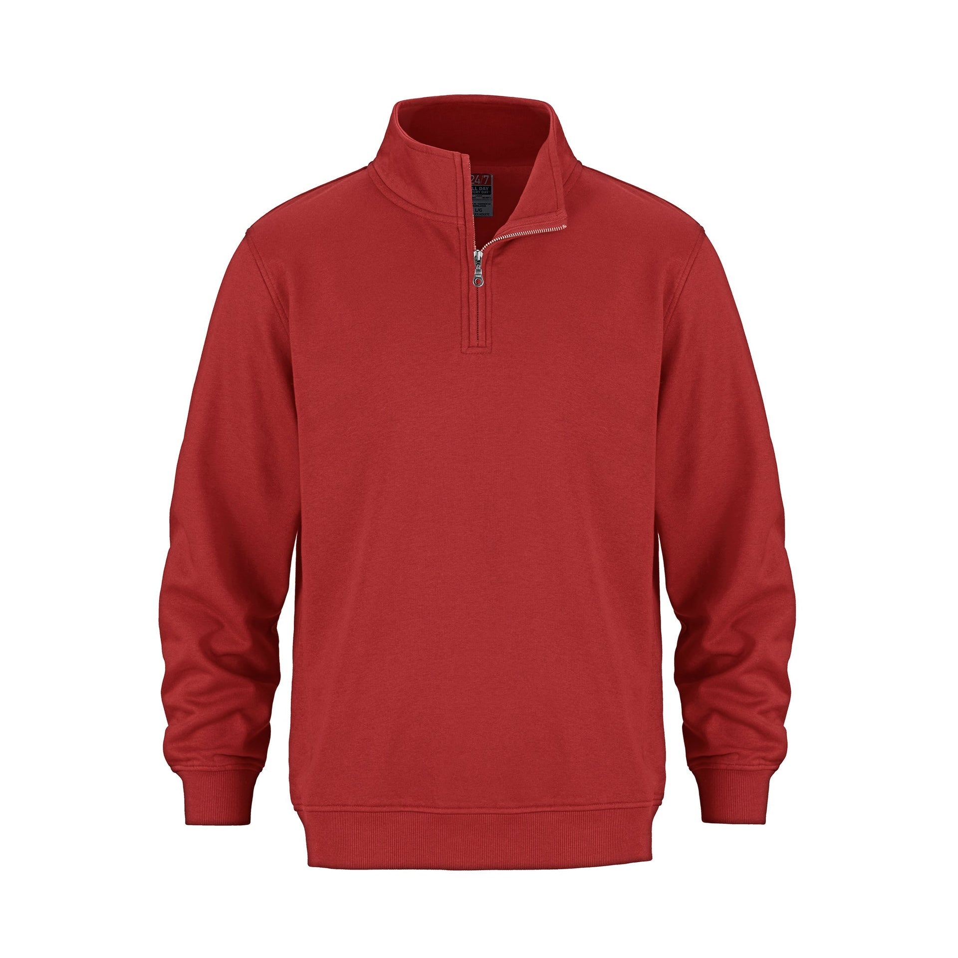 L00545 - Flux - 1/4 Zip Sweatshirt Red 1/4 zip 545 __label:IN STOCK __label:NEW COLORS f2042 half zip Ladies quarter zip zip