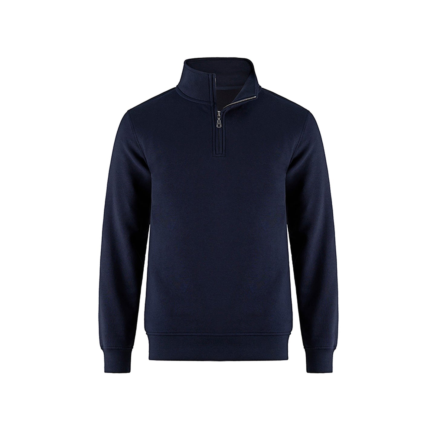 L00545 - Flux - 1/4 Zip Sweatshirt Navy 70% Cotton 30% Polyester 1/4 zip 545 __label:NEW COLORS f2042 fleece half zip Ladies quarter zip zip