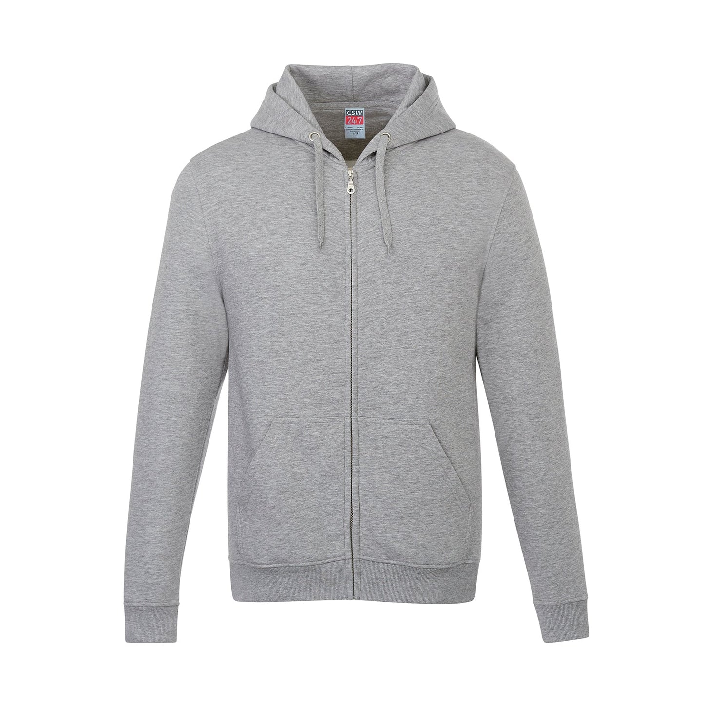 L00555 - Surfer - Adult Full Zip Hooded Sweatshirt Athletic Grey Heather 70% Cotton 30% Polyester 0555 555 black charcoal cozy CSW24/7 fleece grey HEATHER Ladies navy red ROYAL sweat shirt sweater sweatshirt team zip up