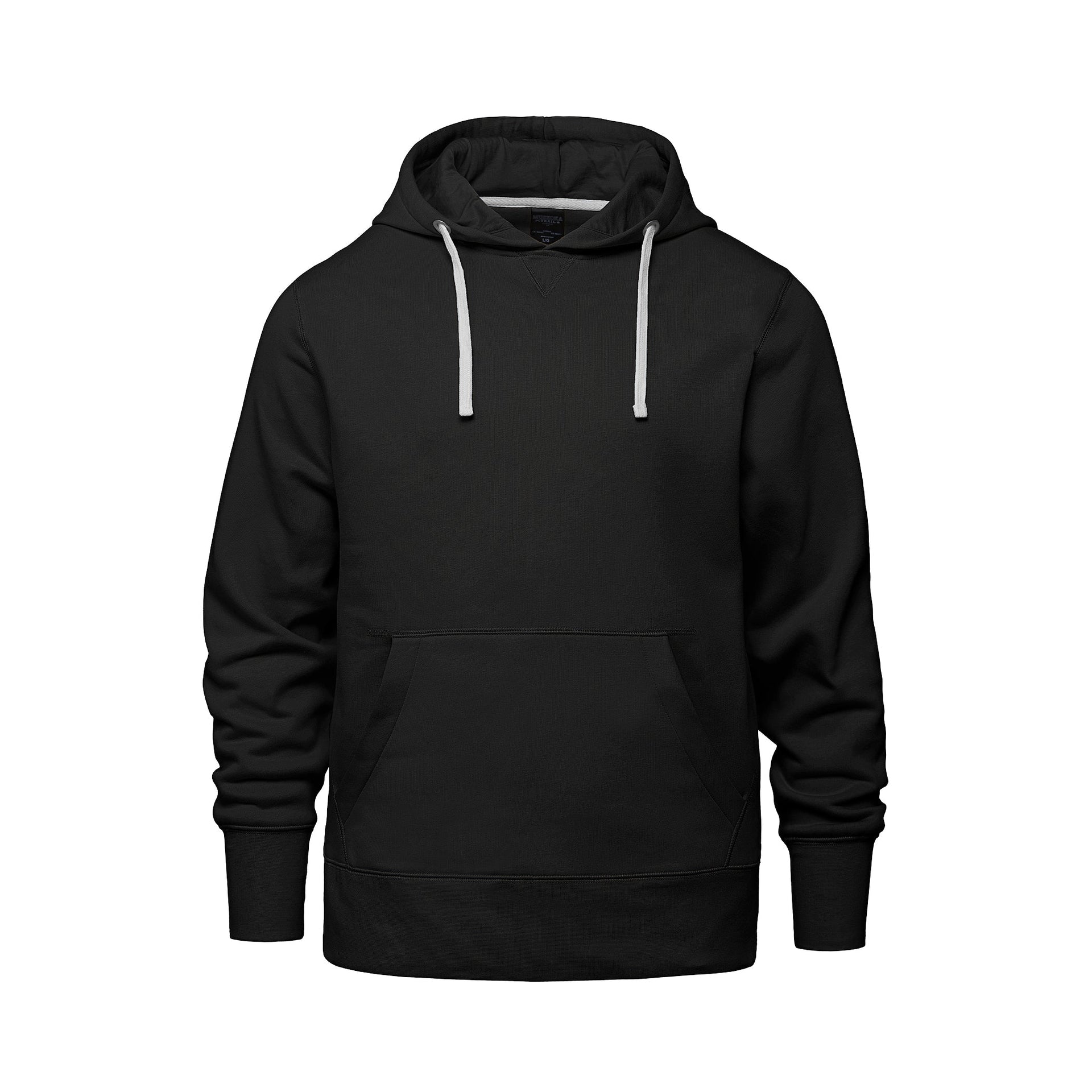 L00660 - Cedar Point - Adult Pullover Hooded Sweatshirt Black 660 __label:May '25 __label:NEW COLORS adult eco-friendly mens Muskoka Trail sustainable sweatshirt