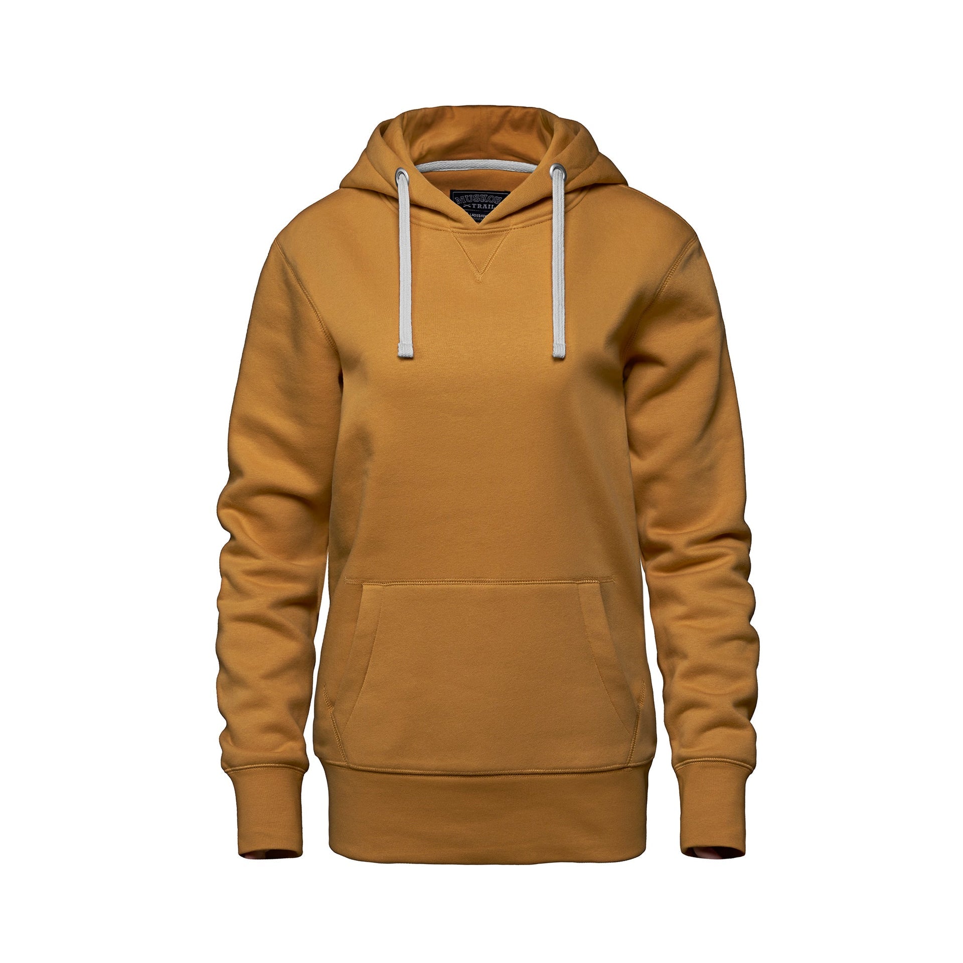L00661 - Cedar Point - Ladies Pullover Hooded Sweatshirt Gold 661 __label:May '25 __label:NEW COLORS eco-friendly Ladies Muskoka Trail sustainable sweatshirt Women