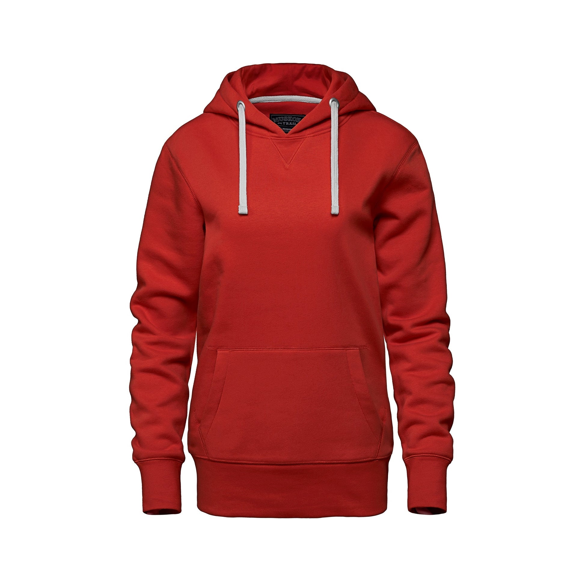 L00661 - Cedar Point - Ladies Pullover Hooded Sweatshirt Red 661 __label:May '25 __label:NEW COLORS eco-friendly Ladies Muskoka Trail sustainable sweatshirt Women