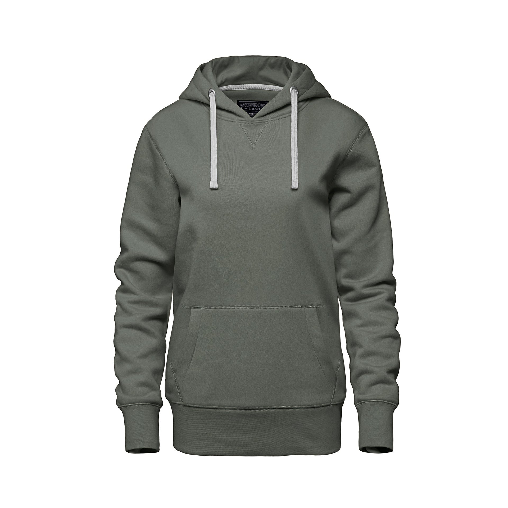 L00661 - Cedar Point - Ladies Pullover Hooded Sweatshirt Sage 661 __label:May '25 __label:NEW COLORS eco-friendly Ladies Muskoka Trail sustainable sweatshirt Women