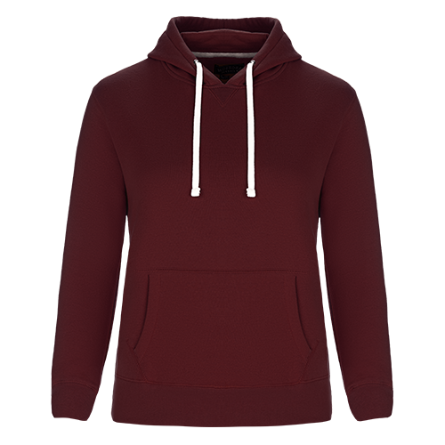 L00661 - Cedar Point - Ladies Pullover Hooded Sweatshirt Burgundy 80% Cotton 20% Recycled Polyester 661 eco-friendly Ladies Muskoka Trail sustainable sweatshirt Women