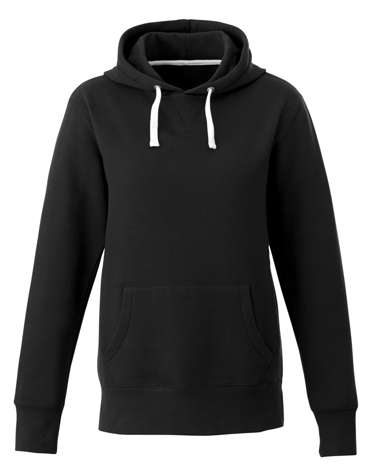 L00661 - Cedar Point - Ladies Pullover Hooded Sweatshirt Black 80% Cotton 20% Recycled Polyester 661 eco-friendly Ladies Muskoka Trail sustainable sweatshirt Women