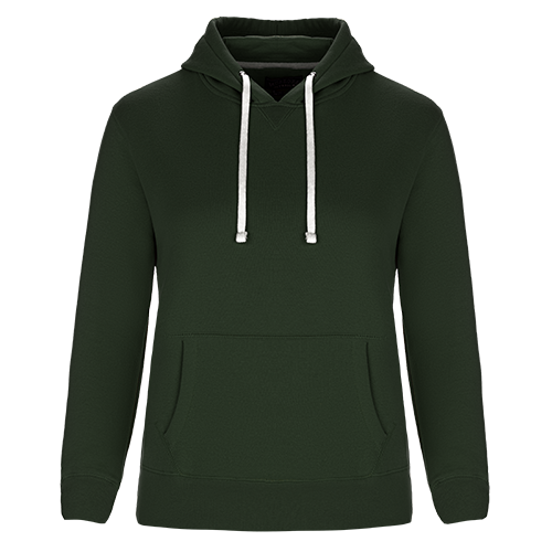 L00661 - Cedar Point - Ladies Pullover Hooded Sweatshirt Forest Green 80% Cotton 20% Recycled Polyester 661 eco-friendly Ladies Muskoka Trail sustainable sweatshirt Women