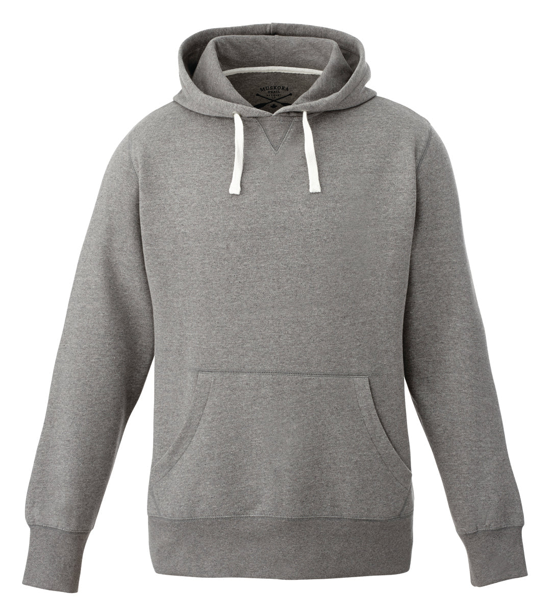 L00661 - Cedar Point - Ladies Pullover Hooded Sweatshirt Mid Grey 80% Cotton 20% Recycled Polyester 661 eco-friendly Ladies Muskoka Trail sustainable sweatshirt Women