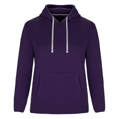 L00661 - Cedar Point - Ladies Pullover Hooded Sweatshirt Purple 80% Cotton 20% Recycled Polyester 661 eco-friendly Ladies Muskoka Trail sustainable sweatshirt Women