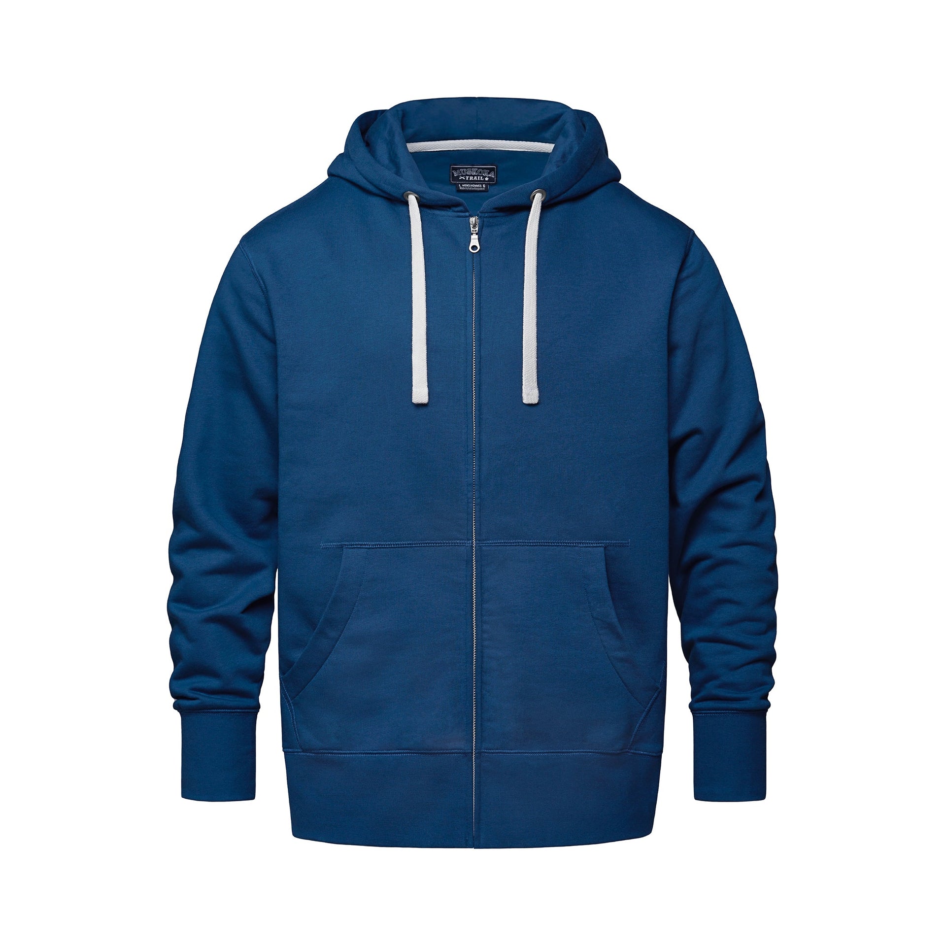 L00670 - Lakeview - Adult Full-Zip Hooded Sweatshirt Blue 670 adult eco-friendly mens sustainable sweater sweatshirt zip up