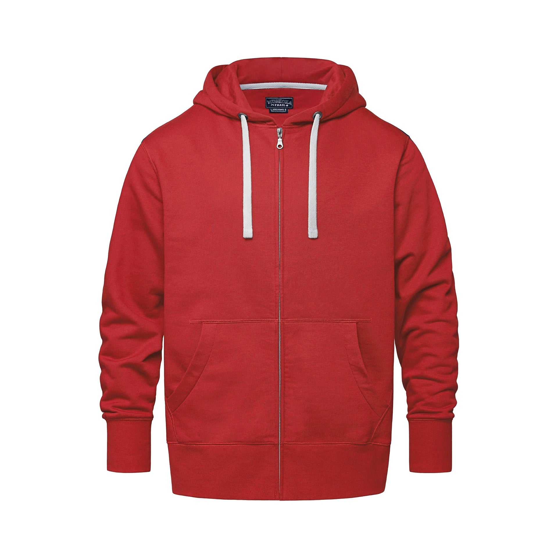 L00670 - Lakeview - Adult Full-Zip Hooded Sweatshirt Red 670 adult eco-friendly mens sustainable sweater sweatshirt zip up