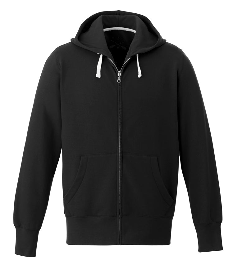 L00670 - Lakeview - Adult Full-Zip Hooded Sweatshirt Black 80% Cotton 20% Recycled Polyester 670 adult eco-friendly mens sustainable sweater sweatshirt zip up