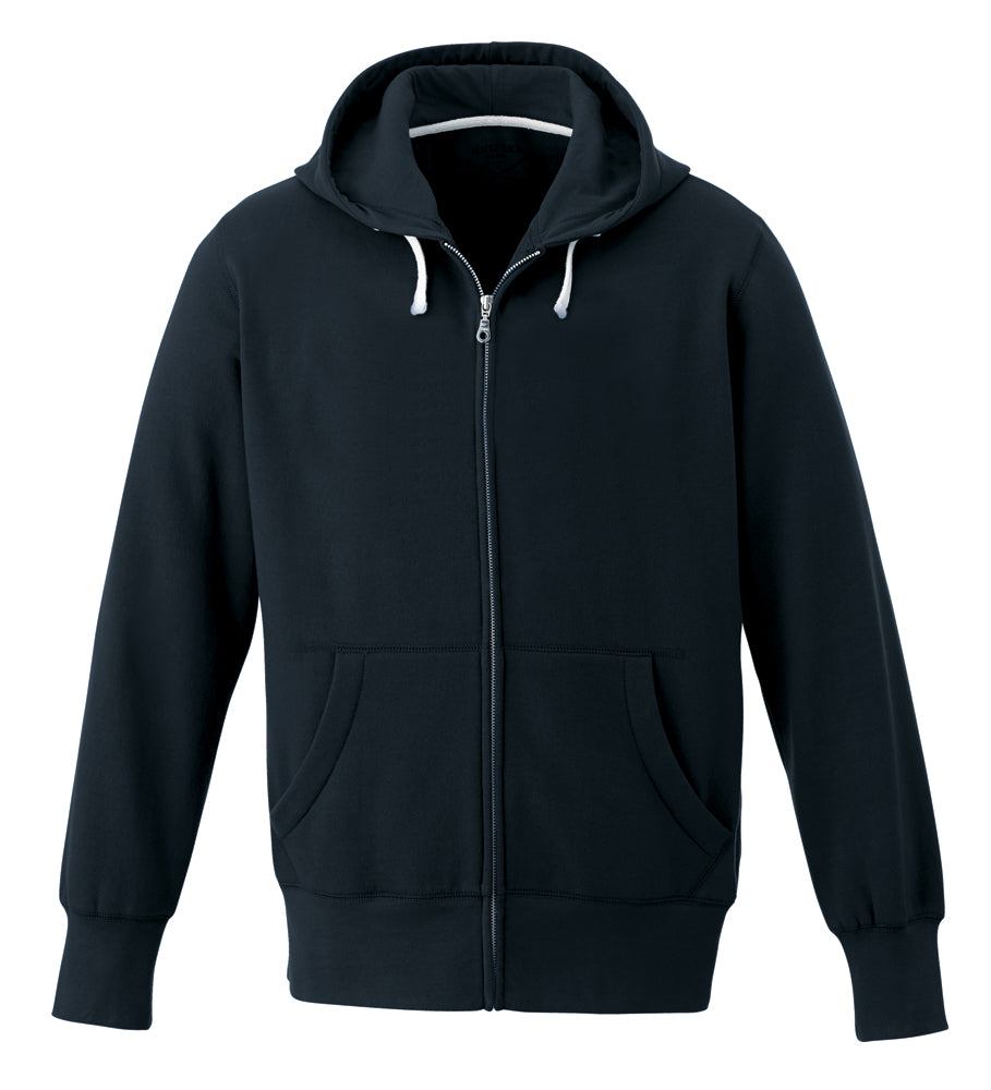 L00670 - Lakeview - Adult Full-Zip Hooded Sweatshirt Navy 80% Cotton 20% Recycled Polyester 670 adult eco-friendly mens sustainable sweater sweatshirt zip up