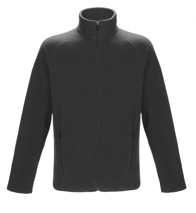 L00695 - Barren - Men's Full-Zip Microfleece Jacket Dark Charcoal 695 adult mens sweater team