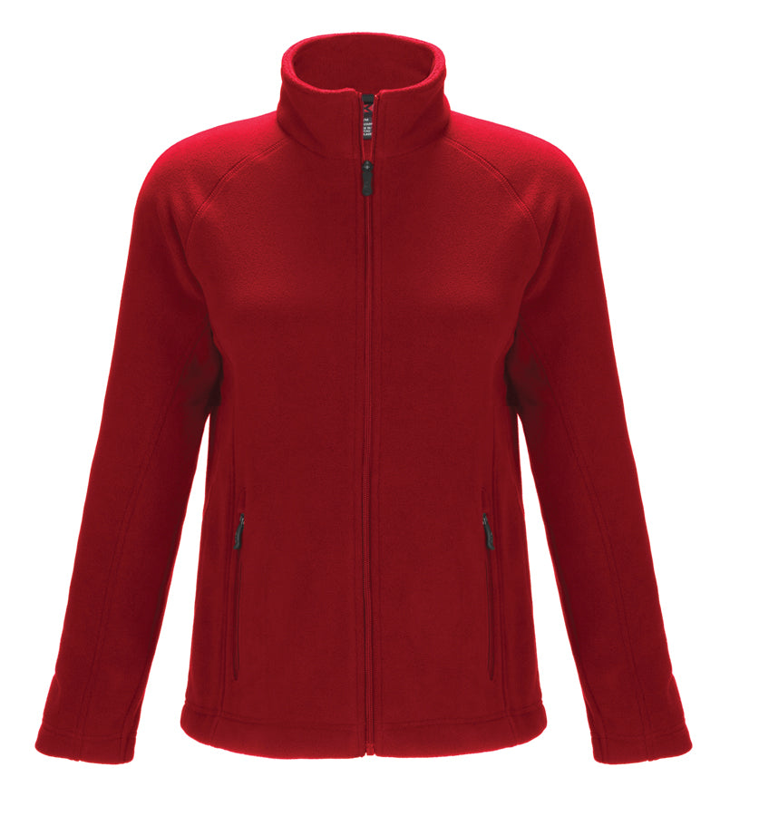 L00696 - Barren - Ladies Full-Zip Microfleece Jacket Red 696 CX2 Ladies sweater team Women
