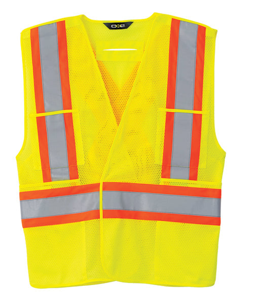 L01160 - Guardian - Mesh Hi-Vis 5 Point Tear Away Vest - Dual Sized Hi-Vis Yellow 1160 construction vest CX2 Hi-Vis