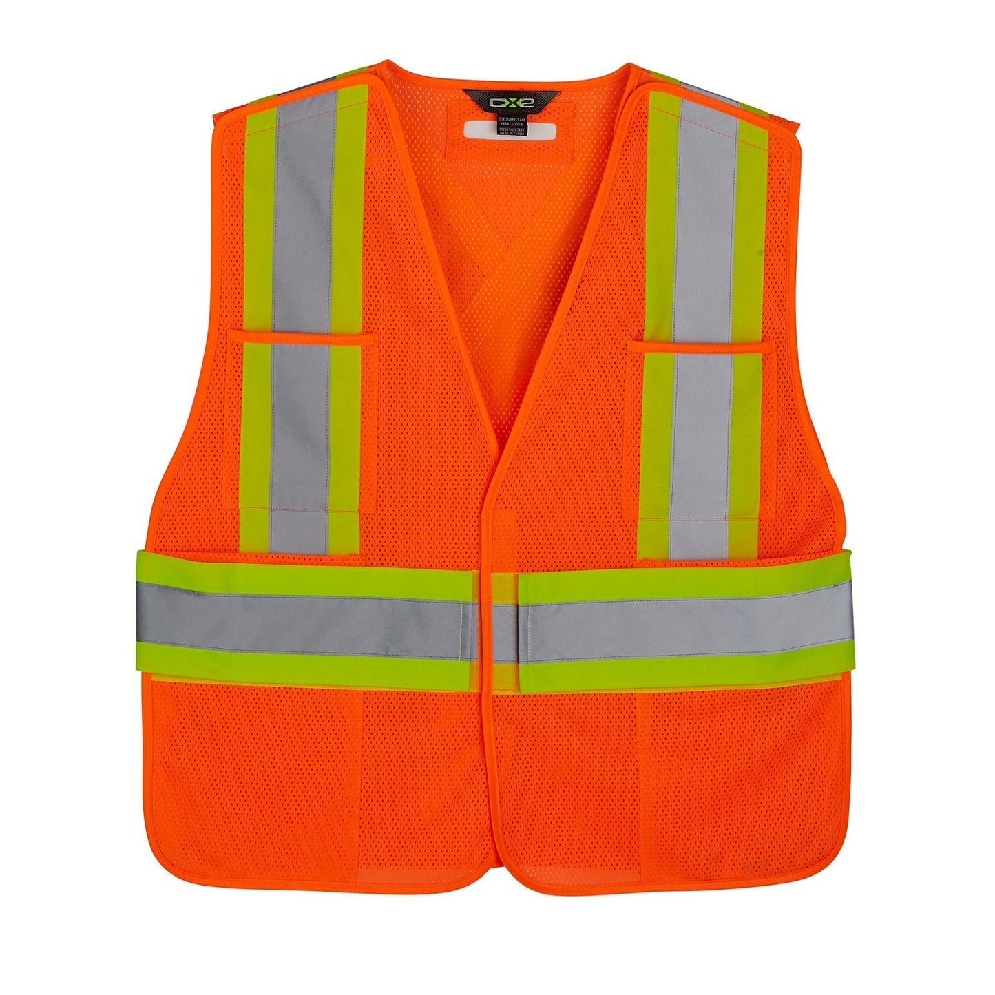 L01180 - Patrol - Mesh Hi-Vis 5 Point Tear Away Vest - One Size Hi-Vis Orange AS 1180 construction vest CX2 Hi-Vis